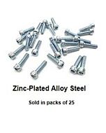 6-32 Zinc Plated Alloy Steel Screws