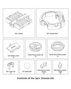 3pi+ Chassis Kit (No Motors or Electronics)