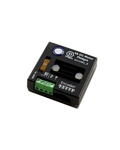 Control a single DC motor up to 4A with this compact and affordable Phidget DCC1002_0. Connects to a VINT port.