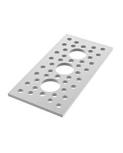 3 Hole Pattern Plate (1.50" x 3.00")