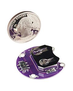 LilyPad Coin Cell Battery Holder - Switched - 20mm