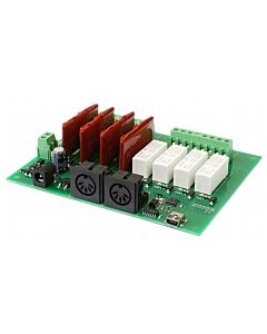 MIDI-RLY08-4 relay, 4 dimmer