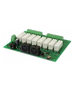 MIDI-RLY08 - 8 relay, 0 dimmer